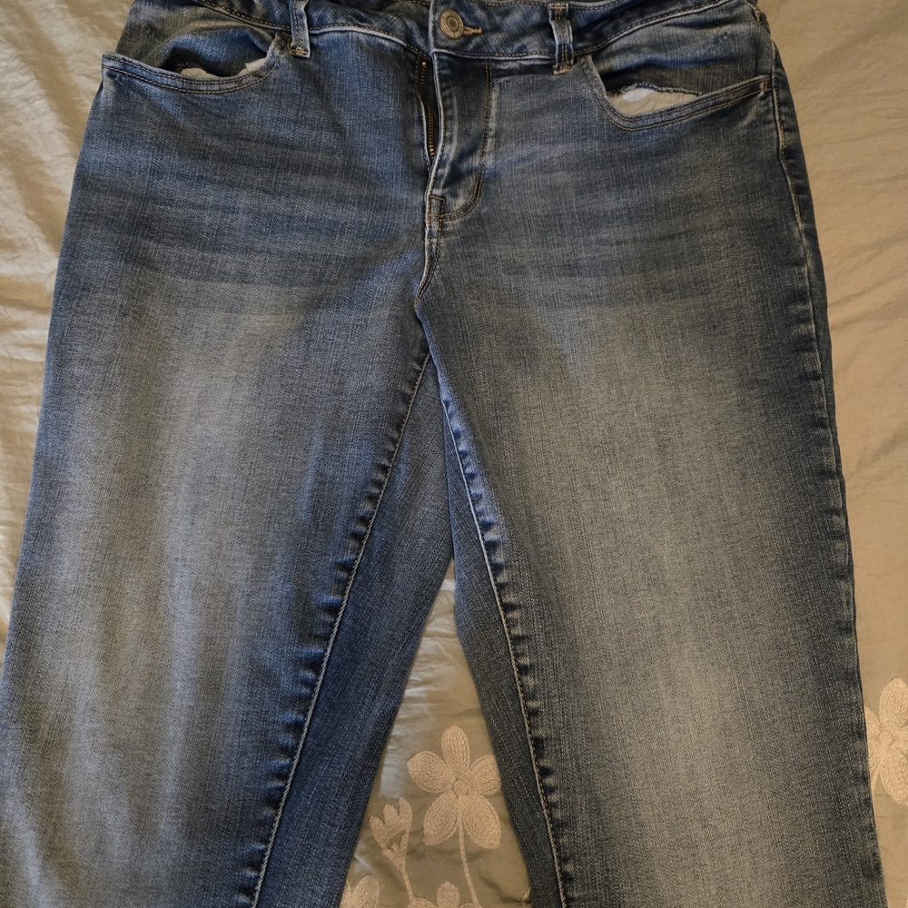 Maurices Women's Straight Leg Blue Jeans
